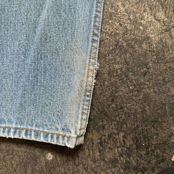 Levi’s 505 Distressed Light Wash Jeans Size 34x30 Regular Fit 100% Cotton - Picture 7 of 16